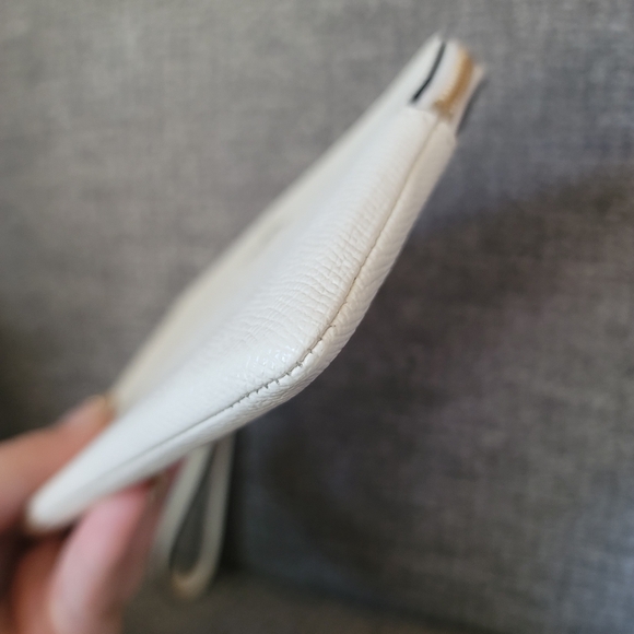 Coach Chalk Leather Corner Zip Wristlet NWT - Picture 7 of 12